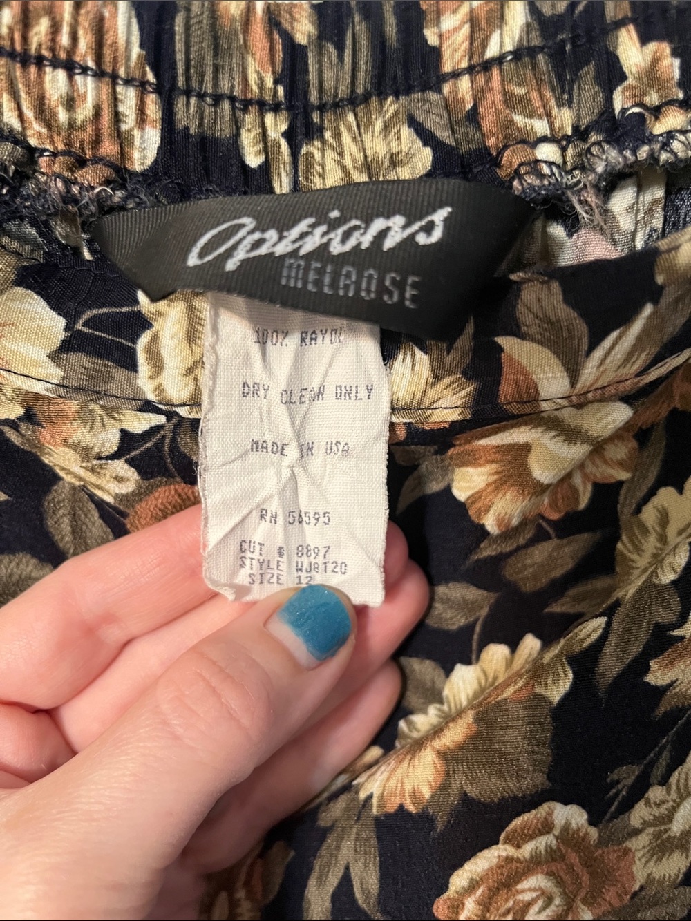 OPTIONS MELROSE | Floral Midi Skirt - Picture 5 of 5